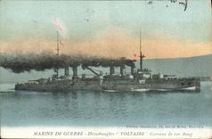 CPA Bateau de Guerre Dreadnoughts Voltaire Cuirasse de 1er rang