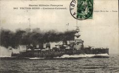CPA Bateau de Guerre Victor Hugo Croiseur Cuirasse