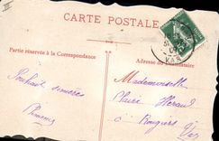 Vintage Postcard Fantasy Hand Flowers Birds