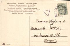 Vintage Postcard Fantasy Flowers Swallow Clover