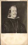 Vintage Postcard National Gallery London Velasquez Philip IV