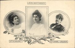 CPA Mme A Daudet Jean Bertheroy Mme Daniel Lesueur 