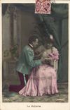 Vintage Postcard Fantasy Woman Range the Militaria victory