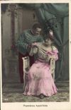 Vintage Postcard Fantasy Woman Range First Militaria hostilities