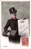 Vintage Postcard Fantasy Factor Post-office employee Year 1907