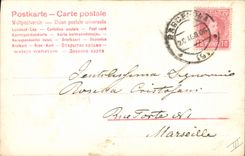 Vintage Postcard Fantasy Woman Heart