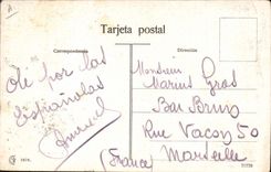 CPA Corrida Course de taureaux Gracion a Bombita 