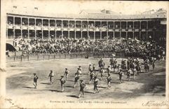 Postal Corrida Corrida de toros el paseo Desfile de los cuadrillas