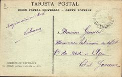 CPA Corrida Course de taureaux Matador entrando a matar 