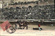 Postal Corrida Corrida de toros Epílogo EL arrastre