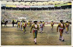 CPA Corrida Course de taureaux Salida de la cuadrilla 