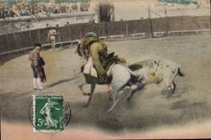 CPA Corrida Course de taureaux 