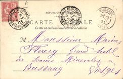 CPA Corrida Course de taureaux Picador donnant la sortie au taureau apres l'avoir pique 