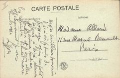 Vintage Postcard Warship Vergniaud Dreadnought