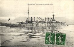 CPA Bateau de Guerre Vergniaud Cuirasse de premier rang 