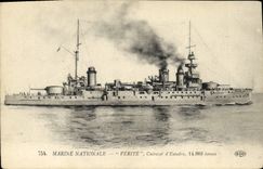 CPA Bateau de Guerre Verite Cuirasse d'escadre 