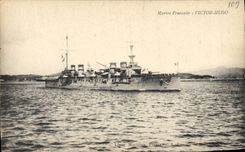 CPA Bateau de Guerre Victor Hugo 