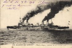 CPA Bateau de Guerre Victor Hugo Croiseur de 1ere classe 