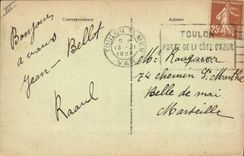 CPA Bateau de Guerre Cuirasse Voltaire 