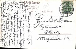 Vintage Postcard Warship SMS York