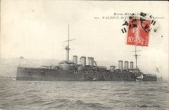 CPA Bateau de Guerre Waldeck Rousseau Croiseur Cuirasse 