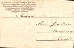 Postal Fantasia Hombre Caballo (en relieve)