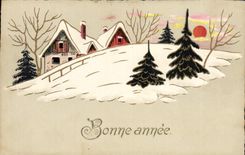 CPA Fantaisie Bonne annee 