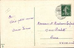 Vintage Postcard Fantaisie Christmas Windmill