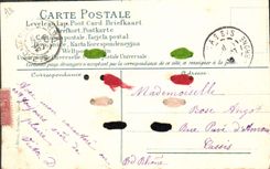 Vintage Postcard Fantasy Flowers the Messenger of love