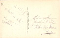 Postal Fantasia Lengua melenudo del Militaria