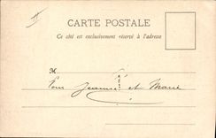CPA Fantaisie Langage des timbres Suisse 