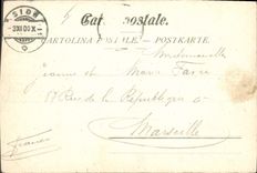 CPA Fantaisie Langage des timbres Suisse 