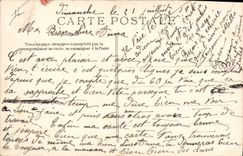 CPA Fantaisie Le secret du timbre Semeuse
