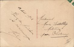 Vintage Postcard Fantasy Flowers months of birth