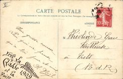 Vintage Postcard Fantasy Flowers All that for you