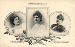 CPA Mme A Daudet Jean Bertheroy Mme Daniel Lesueur 
