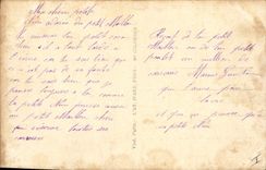 Vintage Postcard Fantasy Heart Key Woman