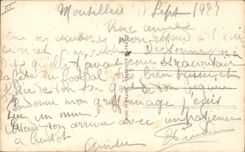 CPA Fantaisie Coeur Langage des coeurs Ange Enfant
