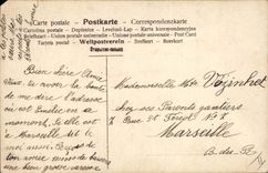 Vintage Postcard Fantasy Woman Letters Letter A