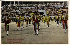 CPA Corrida Course de taureaux Salida de la cuadrilla