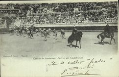 CPA Corrida Course de taureaux Entree des cuadrillas