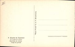 CPA Corrida Course de taureaux Le coup de grace