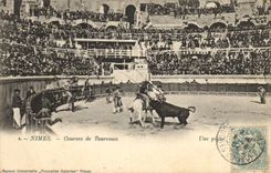 CPA Corrida Course de taureaux 