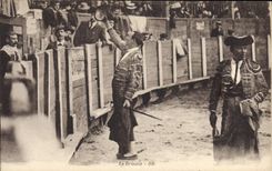 CPA Corrida Course de taureaux Le brindis