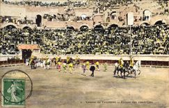 CPA Corrida Course de taureaux Entree des cuadrillas