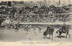 CPA Corrida Course de taureaux Entree des cuadrillas
