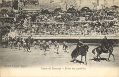 CPA Corrida Course de taureaux Entree des cuadrillas
