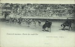 CPA Corrida Course de taureaux Entree des cuadrillas