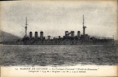 CPA Bateau de Guerre Le Croiseur cuirasse Waldeck Rousseau 