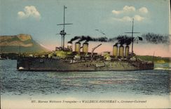 CPA Bateau de Guerre Waldeck Rousseau Croiseur Cuirasse 